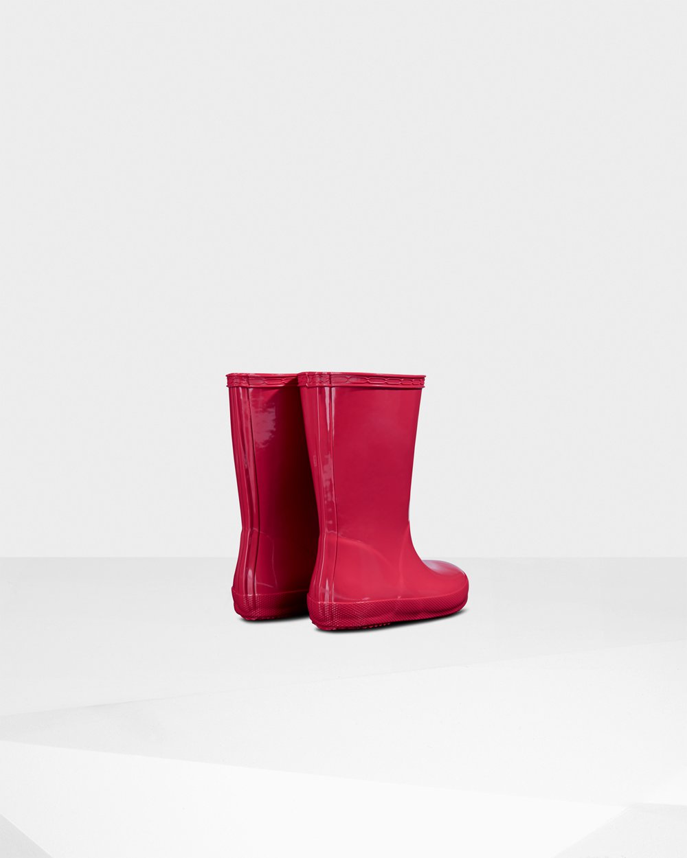 Kids Rain Boots - Hunter Original First Classic Gloss (01ZEBAQFD) - Pink